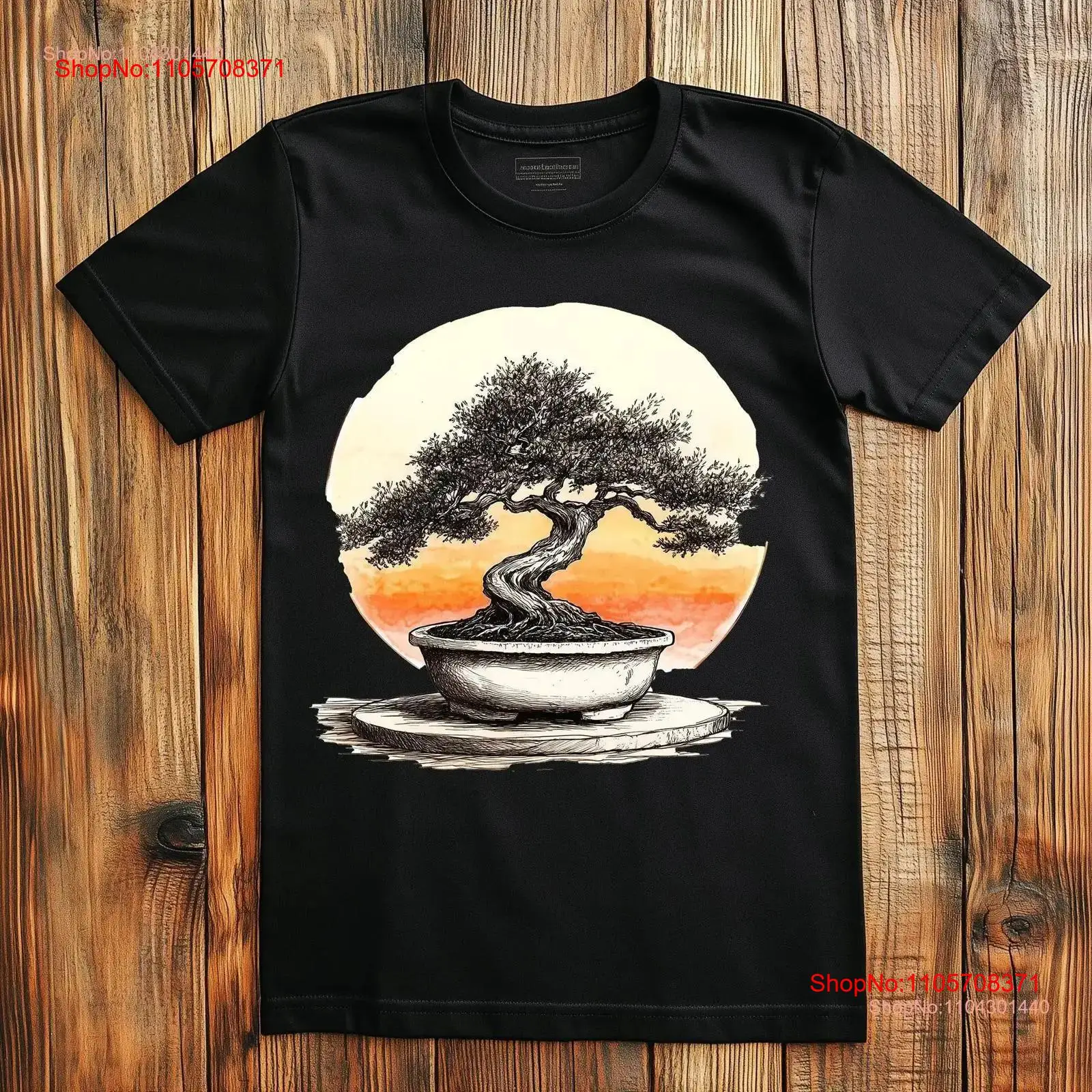 Bonsai Garden Design - Футболка с изображением японского бонсай-дерева, дзен-сада